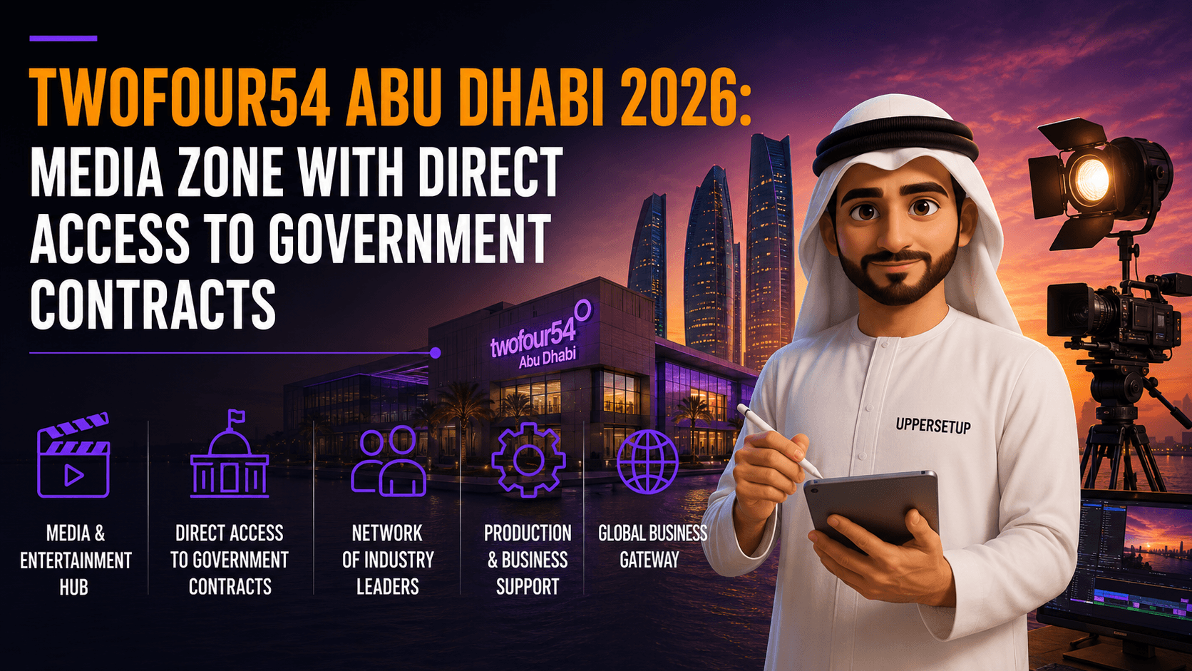 twofour54 Abu Dhabi 2026:Media Zone with Direct Access to Government Contracts