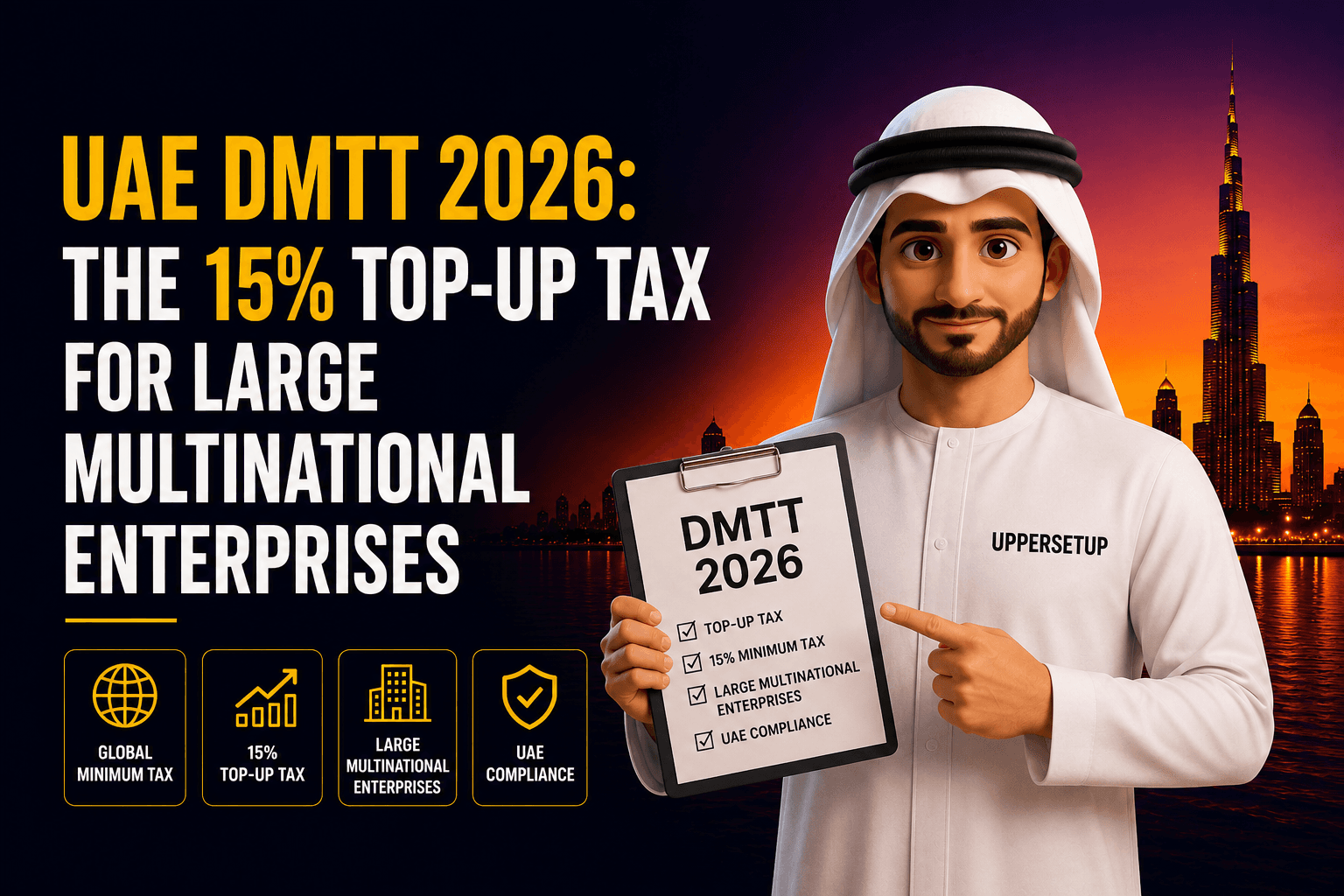UAE DMTT 2026: The 15% Top-Up Tax for Large Multinational Enterprises