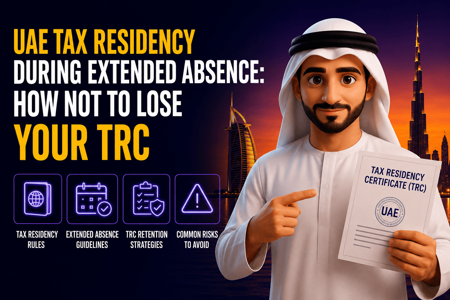 UAE Tax Residency During Extended Absence: How Not to Lose Your TRC