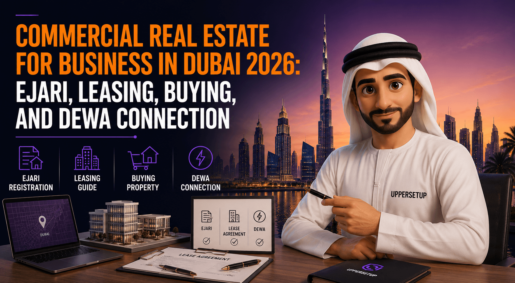 Commercial Real Estate for Business in Dubai 2026: Ejari, Leasing, Buying, and DEWA Connection