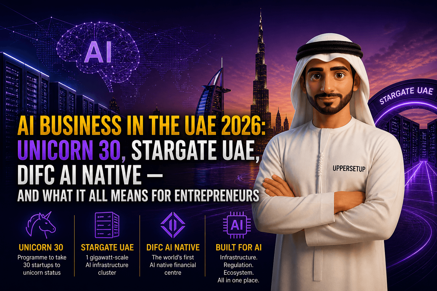 AI Business in the UAE 2026: Unicorn 30, Stargate UAE, DIFC AI Native — and What It All Means for Entrepreneurs