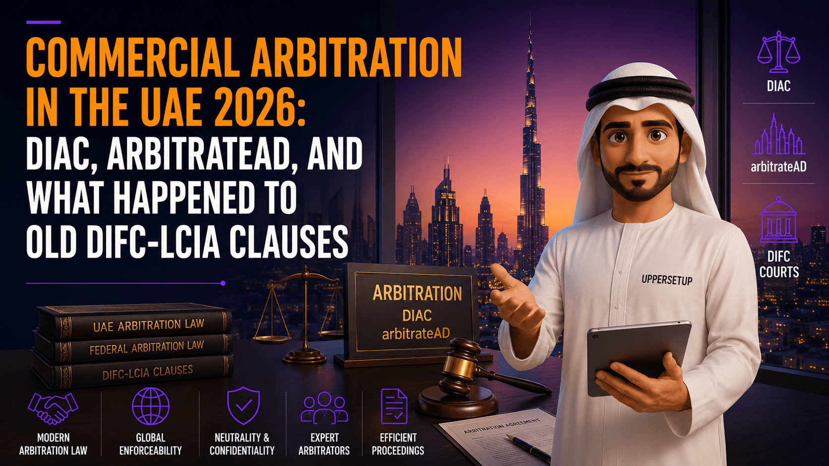 Commercial Arbitration in the UAE 2026: DIAC, arbitrateAD, and What Happened to Old DIFC-LCIA Clauses